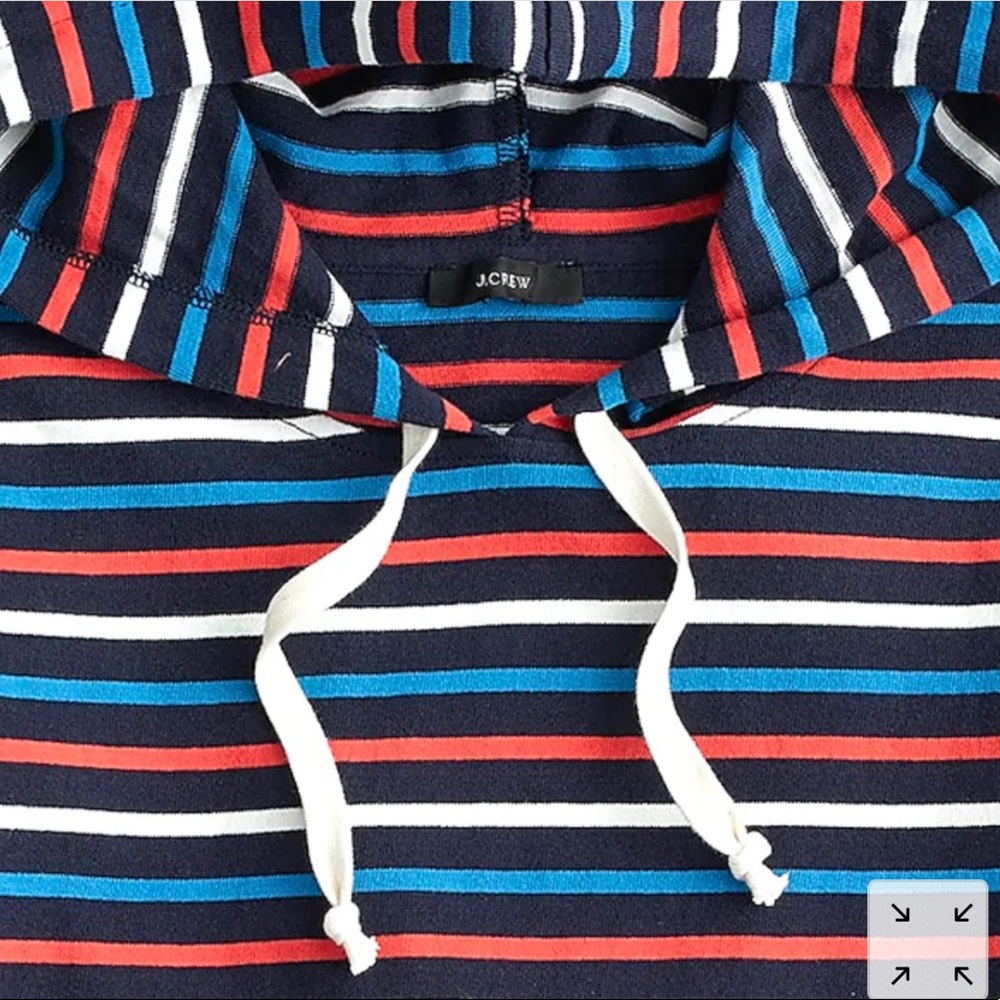 J. Crew Wide-sleeve Hoodie In Stripe Mariner Cloth - Picture 5 of 9